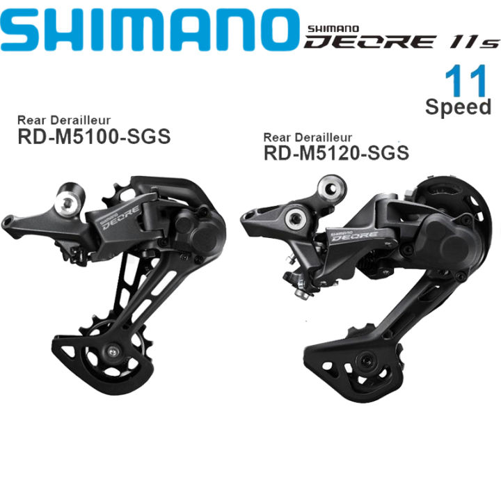 Shimano Deore M5100 M5120หลัง Derailleur 11จักรยานเสือภูเขาความเร็วสูง ...