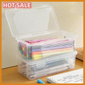 🔥🔥🔥dingdaocunz 1Pcs Pencil Case Box PP Material Transparent Pencil Box Pouch Stationery School Pencil Case Supplies Pencil Storage