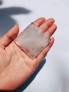 Kim tự tháp thạch anh trắng phong thủy trang trí nhà cửa Pyramid white quartz 5cm healing crystals reiki chakra decor - Purify & Cleanse