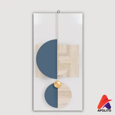 HIASAN DINDING REALISTIK ABSTRAK AESTHETIC APOLITO (15X30 CM) WALL DECOR HIASAN DINDING KAMAR PAJANGAN RUANGAN POSTER KAYU GAMBAR ABSTRAK