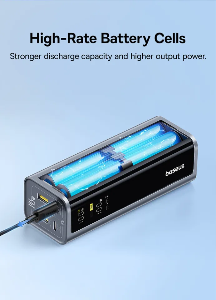 Baseus EnerGeek GP12 145W 20800mAh 4 Ports Fast Charging with