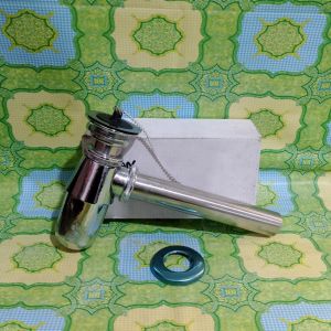 Sifon Besi Lurus TM A-203 Rantai Pembuangan Air Wastafel Plus Afur