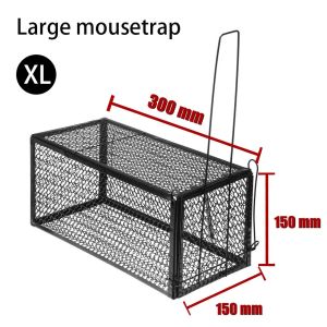 【NEW】3PCS Large Rat Cage 30x15x15 Rodent Control Catch Bait Mouse Trap G24 Feeke Mouse Traps Mice Traps for House Small Mice Trap Indoor Quick Effective Sanitary Safe Mousetrap Catcher for Family and Pet