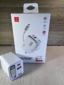 XUNDD XDCH-109 RETRACTABLE CABLE 70W GaN CHARGER ADAPTER