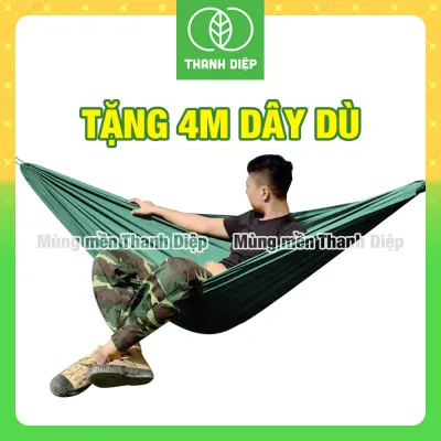 (TẶNG DÂY) Võng dù dài 2m siêu mát – Mùng mền Thanh Diệp