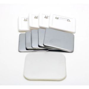 50*50 Square shape button badge making machine with 100pcs pin button badges square magnet machine