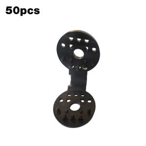 ตัวล็อกแสลน ชุด 100 ตัว คลิปล็อกแสลน กิ๊บล็อกแสลน ตัวหนีบสแลน+รูรอดเชือกทำหลังคากันแสง คลิปยึดแสลน