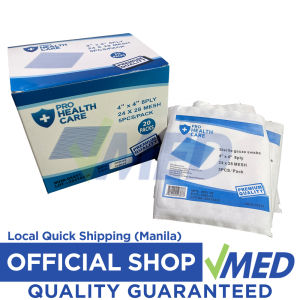 VMED ProHealth Care Sterile Gauze Swabs Absorbent Gauze Sponge 4x4 100pcs 5pcs per Pack