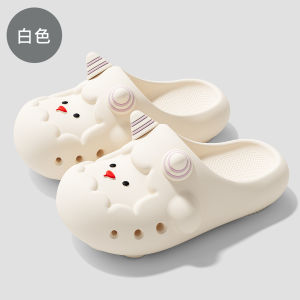 [Free Shipping] Cartoon Lamb Slippers For Children Summer Indoor Home Bathroom Non-Slip Eva Slippers For Boys