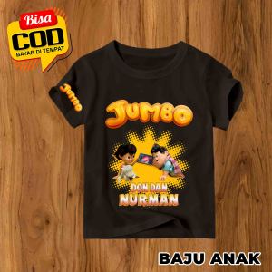 KAOS ANAK FILM JUMBO KARAKTER DON DAN NURMAN TSHIRT FILM ANIMASI JUMBO VIRAL TERBARU ANAK COWOK CEWEK