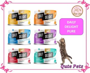 [FREE GIFT/ Bundle of 24 Cans] Daily Delight Pure Cat Canned Food 80g Cat Food