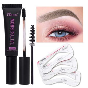 Waterproof Peel Off Eyebrow Cream Semi-Permanent Eyebrow Makeup Tattoo Tint Long Lasting Dye Eyebrow Gel