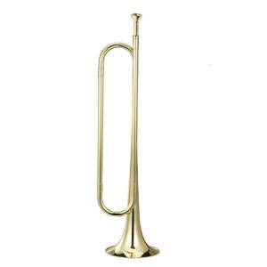 Musical Instrument Beginner Big Brass Strides Spanish Bugle Trumpet School Band Orchestras Brass Bugle with Mouthpiece
