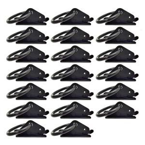 20x Heavy Duty E Track Rings Corrosion Resistant Cargo Fasteners Stabilization For Flatbed Enclosed Trailers Vehicles