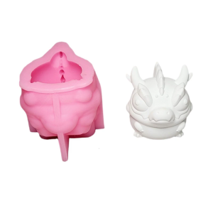 แม่พิมพ์ซิลิโคนยิปซั่มการทำขนมช็อคโกแลตฟองดูว์สบู่เรซินอีพ็อกซี่แม่พิมพ์ซิลิโคนตุ๊กตามังกร