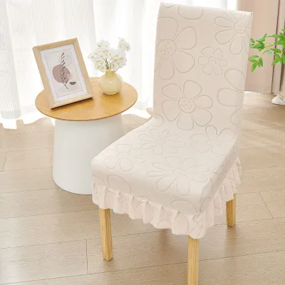 LUXEMO Chống trượt Bọc ghế tựa lưng Đàn hồi Jacquard Áo bọc ghế Viền váy Bọc ghế ăn Dành cho ghế văn phòng tại nhà