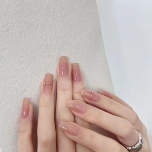 [HANDMADE]Artificial Nail Minimalist Temperament ins Style Phototherapy Nails Reusable and Removable Nails