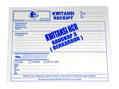 SWALLOW & SUN KWITANSI PENDEK NCR 3X50-856