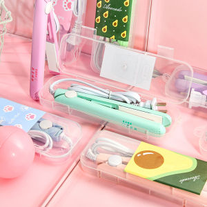 Korean Hair Straightener Curler Mini Portable Curling Iron Pelurus Rambut Miniwatt Straightening Styling Tools Hair Curler Flat Iron Beard Straightener