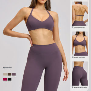 MUTUER 2PCS Thể thao Phụ nữ trang phục Yoga Set Thể thao Suits đẩy lên thể dục Tracksuits Chạy Bra Gym Leggings