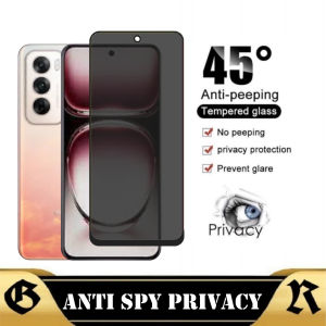 PROMO Tempered Glass Layar Privacy OPPO RENO 12 / RENO 12 PRO /RENO 12F 5G Anti Gores Kaca Spy 9D Full