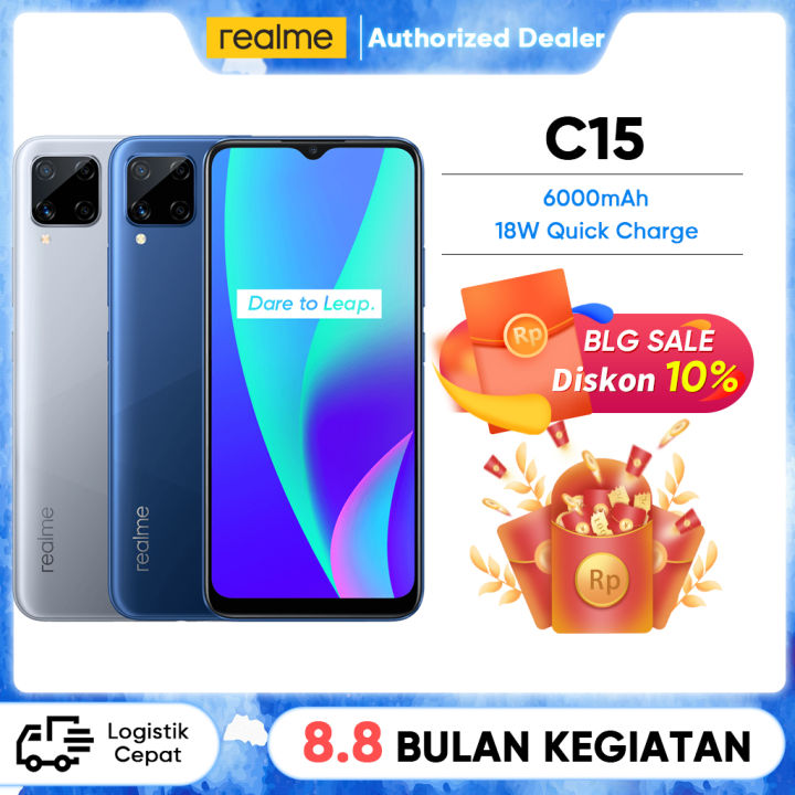 C15 Realme Phone 4gb Ram Realme C15 Ram 4GB/64GB Helio G35 Gami Ng
