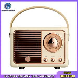 Winnereco Mini Retro Bluetooth Speaker HM11 Portable Stereo Wireless Speaker with Deep Bass and Stylish Design for Home and Outdoors