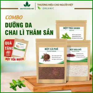 Bột cho da chai lì thâm sần tẩy da chết hiệu quả ( bột cafe bột đậu đỏ bột trà xanh)