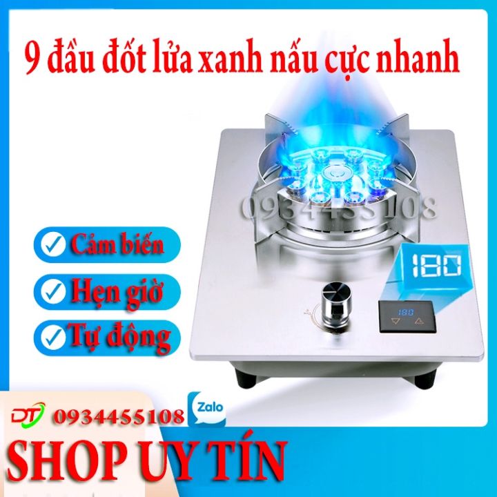 Bếp gas đơn 9 đầu đốt DT_366T cao cấp bếp gas đơn cảm biến tự động ngắt ...