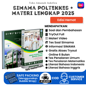 New Buku SIMAMA POLTEKKES + MATERI LENGKAP (Edisi Lengkap & Ediis Hemat + Gratis Akses Online) Sesuai Dengan Kisi" Terbaru SIMAMA
