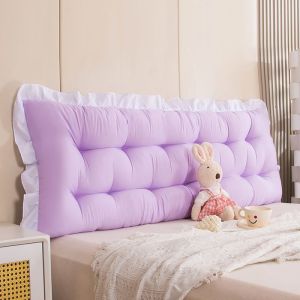 Đệm tựa đầu giường chữ nhật phong cách công chúa vải polyester mềm mại kích thước đa dạng từ 60cm đến 200cm