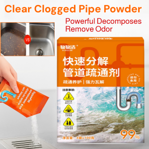 Powerful Drain Clog Remover Pipe Dredging Agent for Sink Toilet Pipe Fast Dissolve Grease Hair Dredging Agent Cleaner