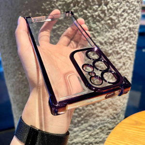 Ốp cho Samsung Galaxy S25 s25plus s25ultra 5g S24 2025 mạ siliconen achterkant mềm trong suốt chống sốc vỏ điện thoại chống rơi thả đầy đủ vỏ lưng bảo vệ