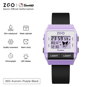 【Flash Sale】 ZGO Sanrio Hello Electronic Kids Watch jam tangan Waterproof Luminous Student Teenager Birthday Gift 8573