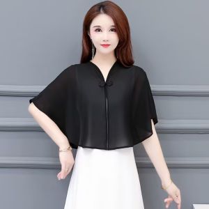 ASHANTIE Long Chiffon Shawl Breathable Loose Sunscreen Scarf Fashion Sunshade Seaside Vacation Cloak Gift