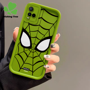 WishingTree เคสสไปเดอร์แมนสำหรับ VIVO Y21 Y21A Y21T Y21S Y33S Y33T T1X Y50 Y30 Y30i Y15S Y15A Y01ที่มีสีสัน Y77e ฝาหลังโทรศัพท์ซองนุ่มกันกระแทกแฟชั่นที่มีสีสัน