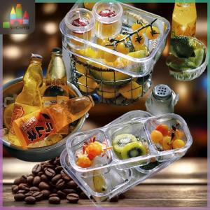 【SHGMYD】 กล่องเก็บของในครัว1เซ็ตอุปกรณ์ตกแต่งโต๊ะอาหารกล่องเก็บของขนาดเล็ก1 6ตุ๊กตากล่องอาหารกลางวันโมเดลจานเตรียมผักขนาดเล็ก