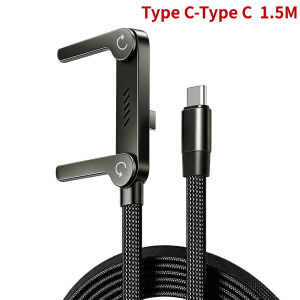 2-in-1 240W Fast Charging Foldable Bracket Data Cable Data Wire 1.5m Foldable Stand Charging Cable