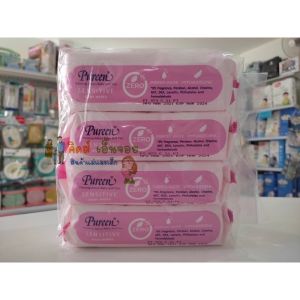 Pureen เพียวรีนทิชชูเปียก ผ้าเปียกเพียวรีน ทิชชูเปียกสำหรับทารก ทิชชูเปียกราคาประหยัด