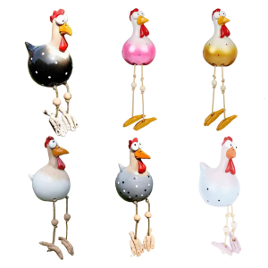 Resin Chicken Figurine Resin Animal Sculpture Country Western Themed Party Garden Decoration for Outdoor Backyard
