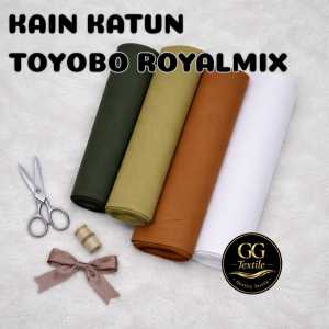 [0.5 METER] KAIN KATUN TOYOBO ROYALMIX ORIGINAL PREMIUM / Katun Toyobo Royalmix Tojiro / Original Toyobo Import