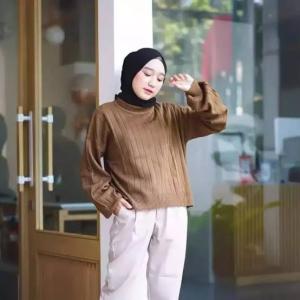 DISCON!!! JOVANKA RAJUT OVERSIZE / TURTLENECK KNITWEAR ARSYILLA PUFFY / RAJUT ATSAN WANITA