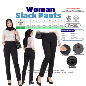 Womens Slack Pants Cotton Comfort Fit Office Casual Long Pants Workwear Trousers S–4XL