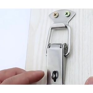 1PCS STAINLESS Cabinet Boxes Spring Loaded Latch Catch Toggle Hasp Heavy Duty  FIX-IT CORNER