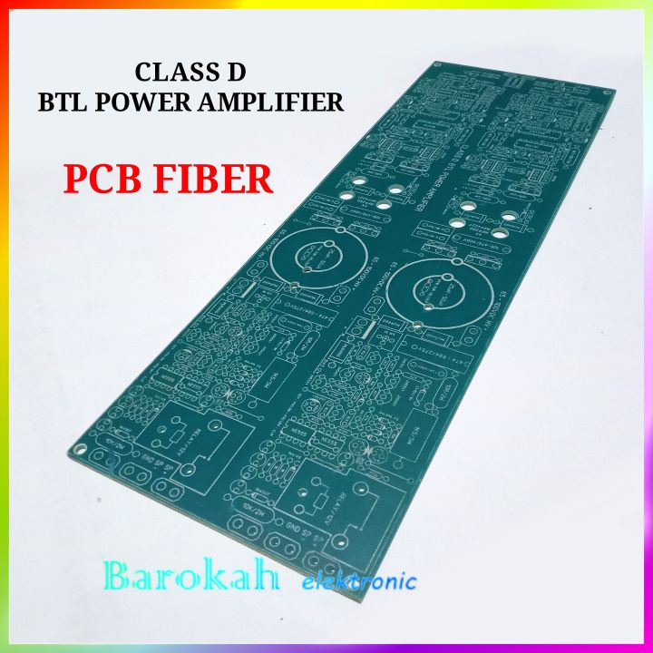 PCB D2K FULLBRIDGE CLASS D BTL FIBER KELAS D | Lazada Indonesia