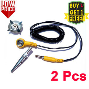 [Ready Stock] 2Pcs 50cm Antistatic Crocodile Clip ESD Cord Anti Static Mats Ground Wire Desktop