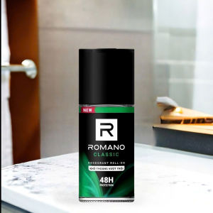 [Đủ Mùi] Lăn Khử Mùi Romano 50ml – Hương Nước Hoa Nam Tính Mới Ngăn Mùi 48h