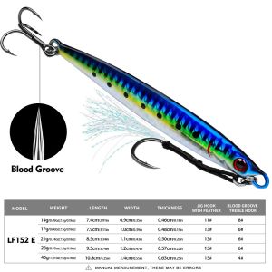 Proberos 1 miếng mồi câu nhanh Mồi Câu Mồi Câu muỗng kim loại chậm 14g-40g Mồi câu cá đồ gá siêu nhẹ đúc móc hỗ trợ móc câu cá nước mặn tenggiri