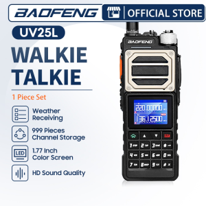 Baofeng UV25L New 10W High Power Two-Way Radio with Type-C Fast Charging Large Color Screen HD Call Quality and One-Click Frequency Binding