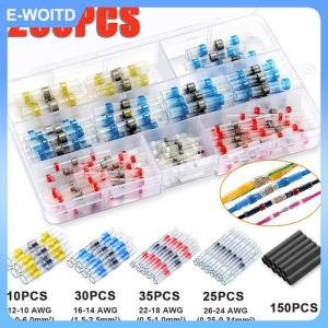 【E-WOITD】 800Pcs Solder Seal Wire Connectors Kit Heat Shrink Butt Electrical Wire Terminal